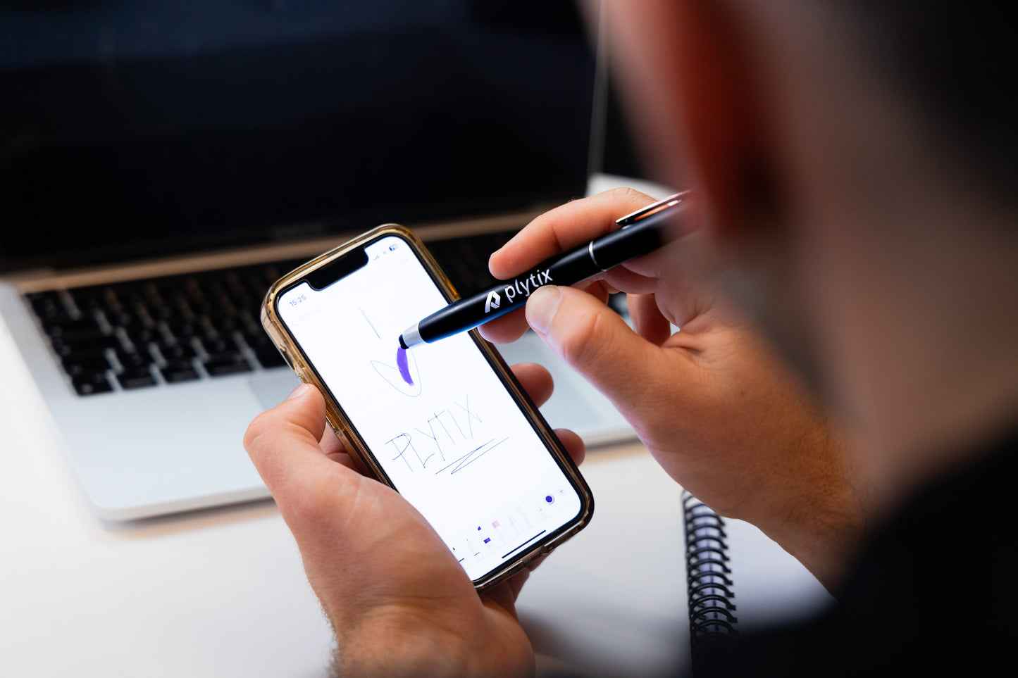 Pen with built-in Airpod cleaning set