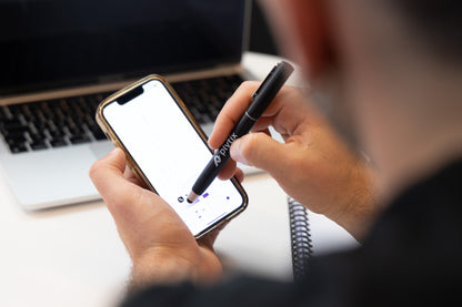 Pen with built-in Airpod cleaning set