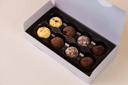Caja de trufas de chocolate