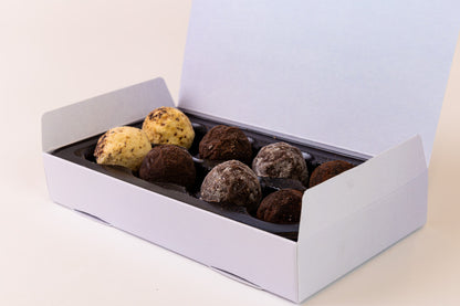 Caja de trufas de chocolate
