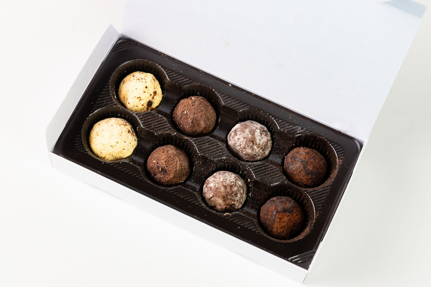 Caja de trufas de chocolate