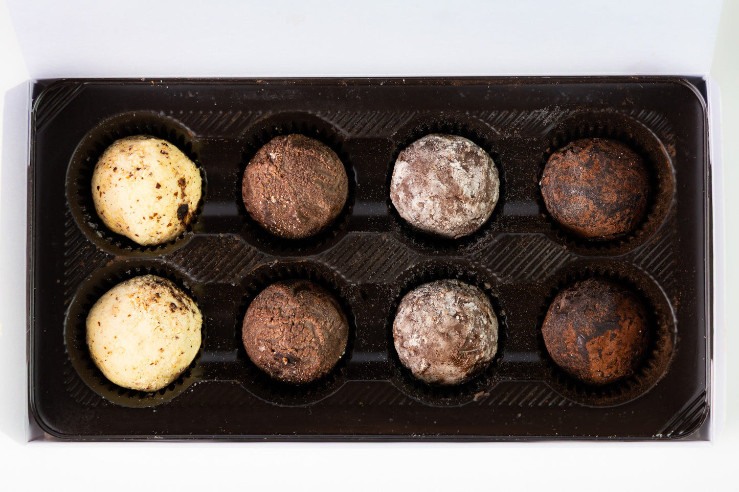 Caja de trufas de chocolate